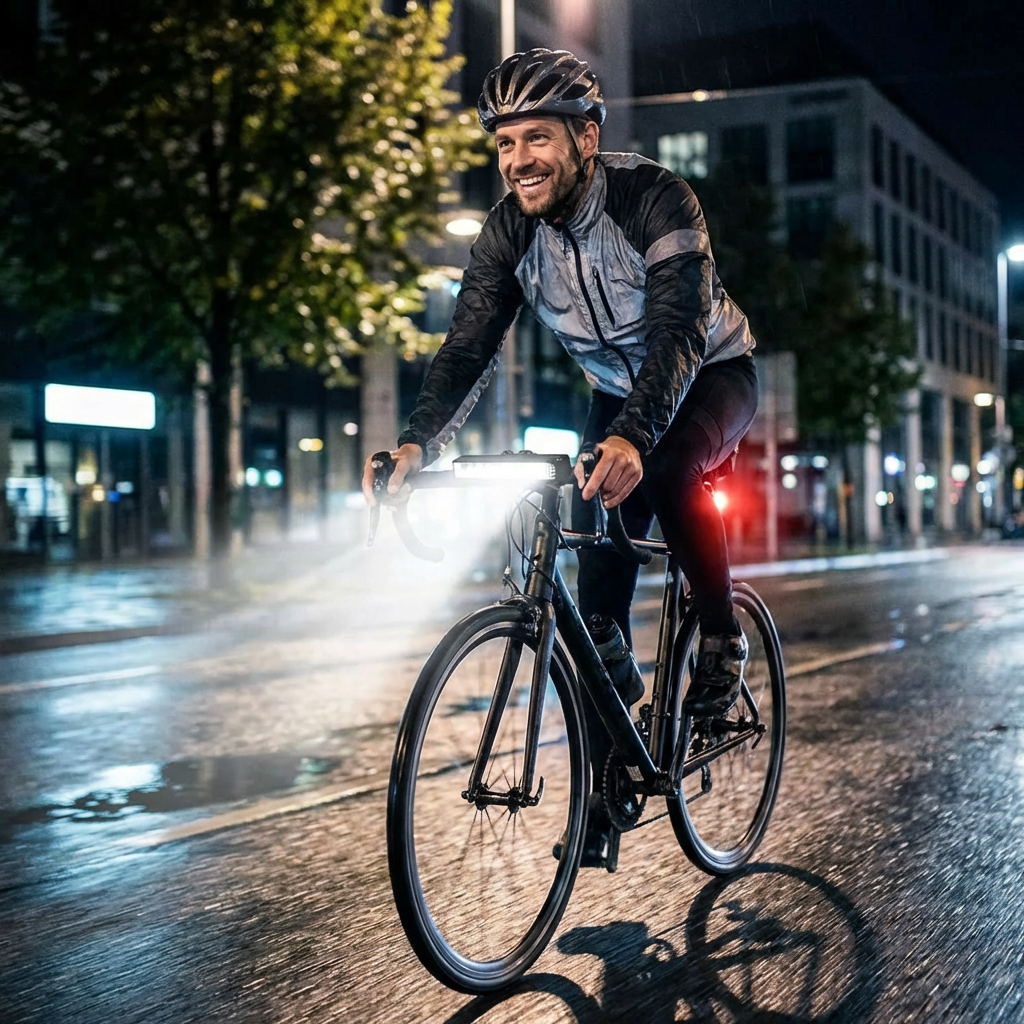 Universal cykelforlygte – højtydende og vejrbestandig