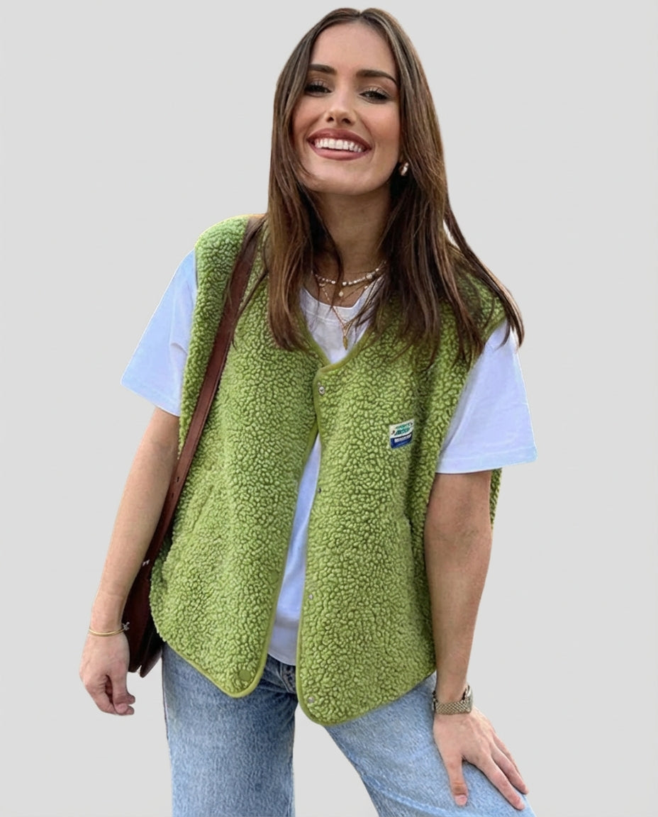 Trendy uld bodywarmer til kvinder