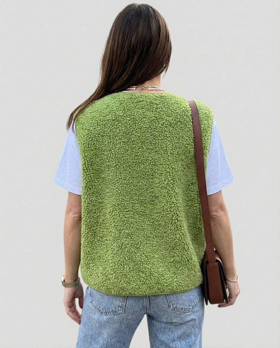 Trendy uld bodywarmer til kvinder