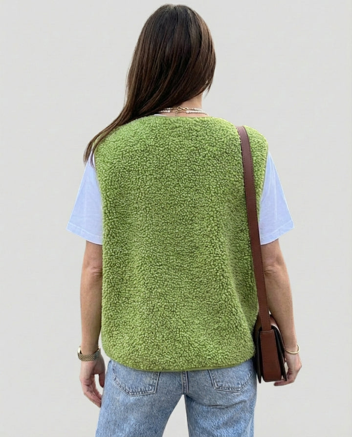 Trendy uld bodywarmer til kvinder