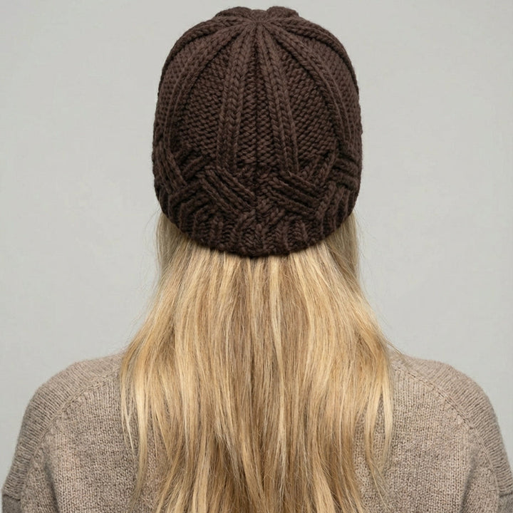 Dame Strikket Beanie
