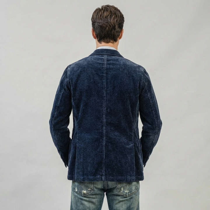 Stilfuldt vintage blazer- og veste-sæt