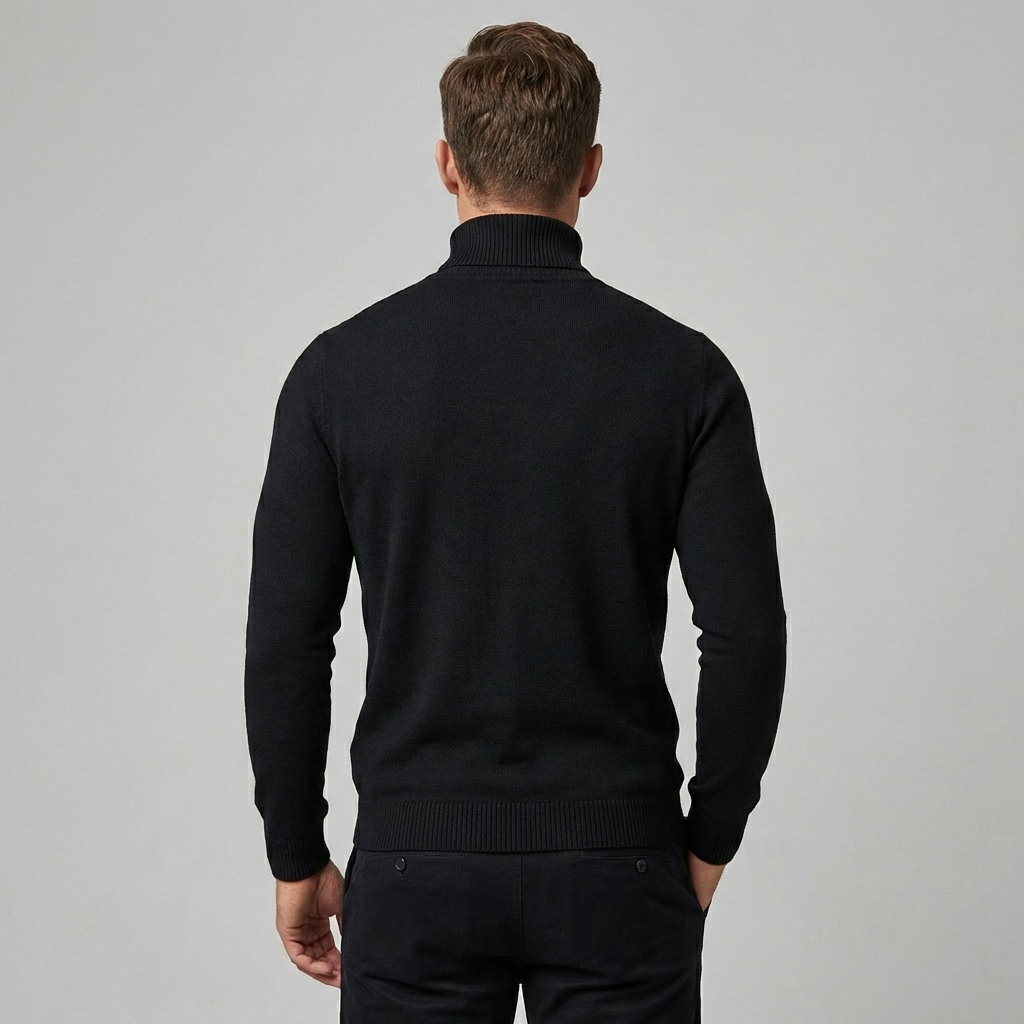 Rullekravesweater til mænd