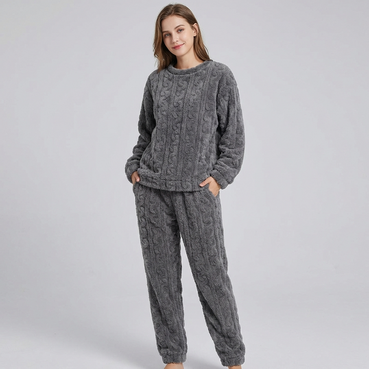 Fleece-pyjamassæt til kvinder