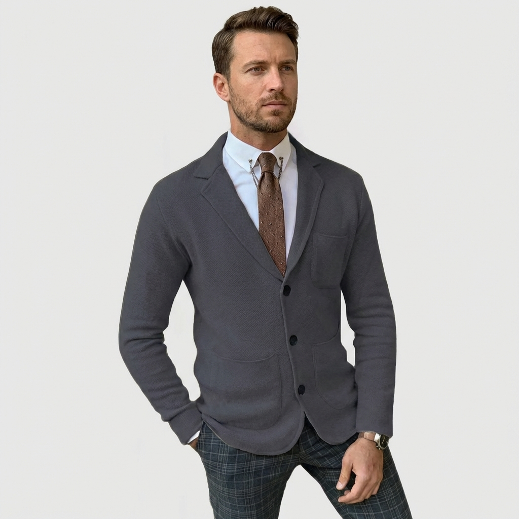 Herrestrikket blazer – Raffineret stil