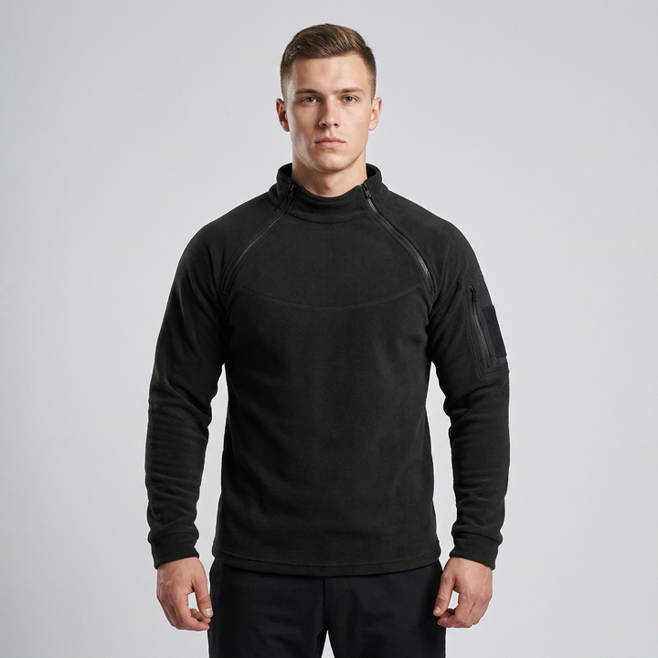 Vindtæt og fleece-sweater til mænd
