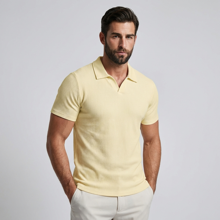 Herre poloshirt med korte ærmer, afslappet