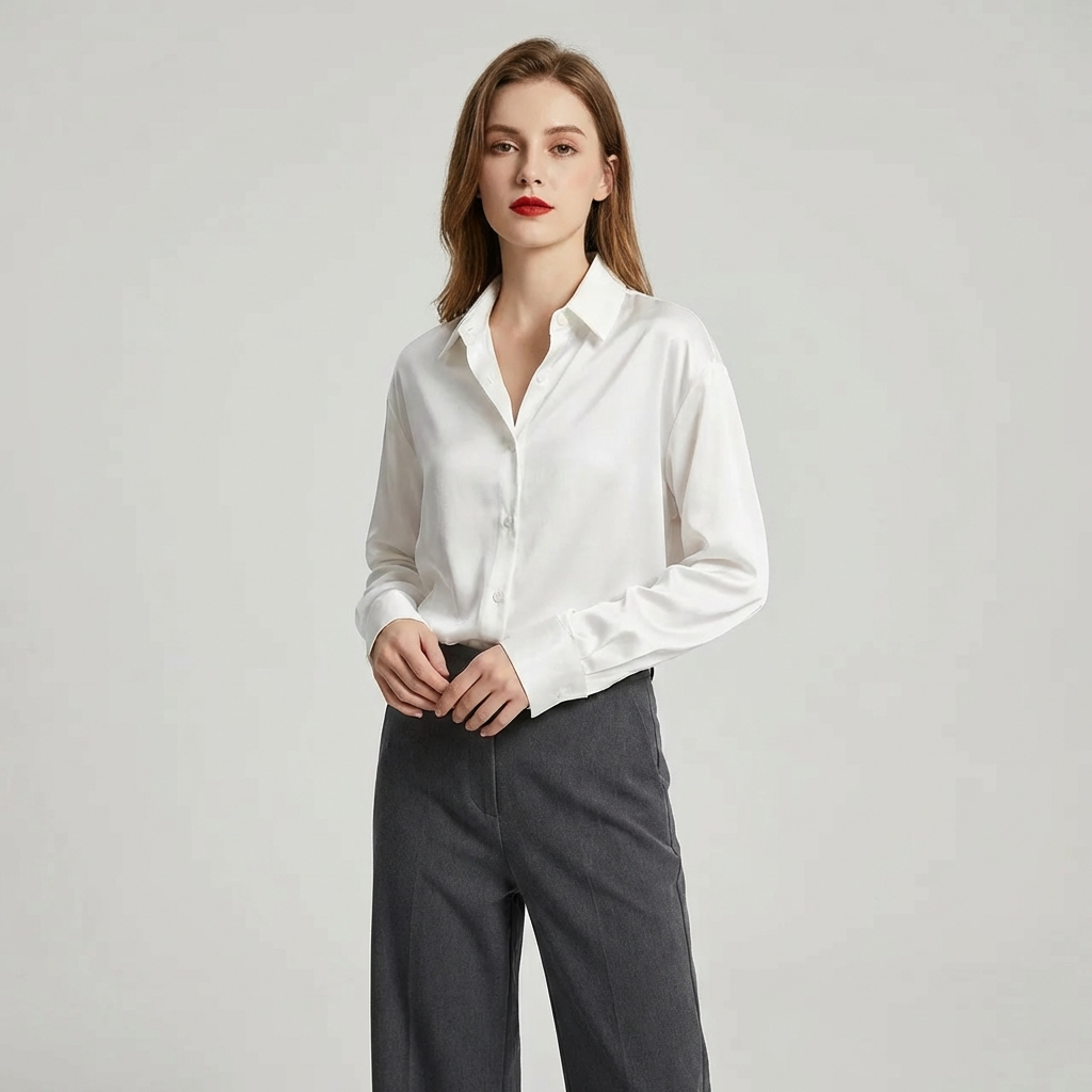 Casual Løs Bluse