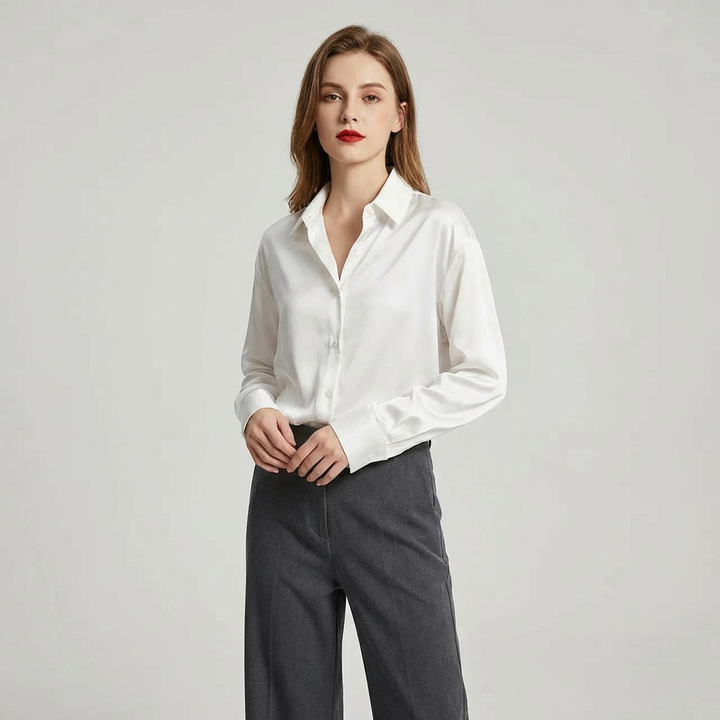 Casual Løs Bluse