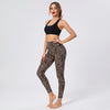 Højtaljede leggings med leopardprint til kvinder
