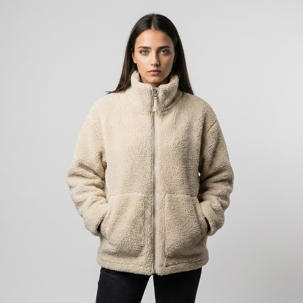 Oversized uldjakke til kvinder