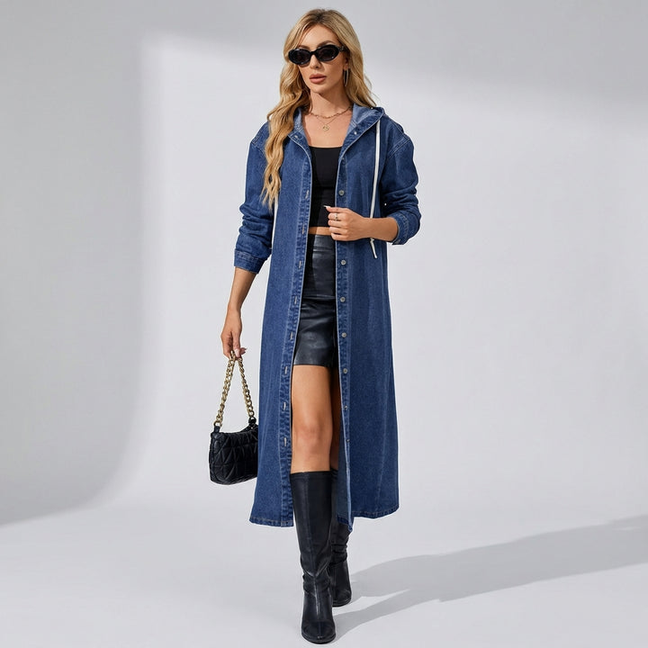 Dame lang denim trenchcoat