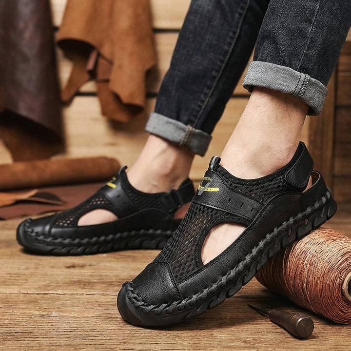 Ortopædiske herresandaler med mesh
