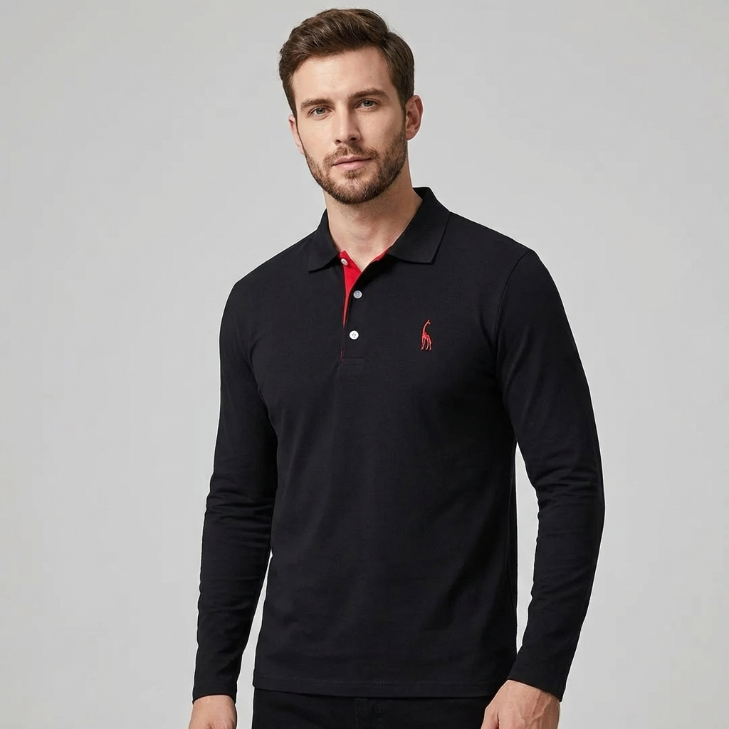 Lang-Langærmet Polo Shirt for Mænd
