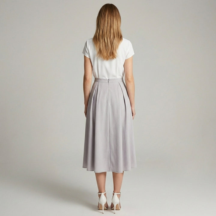 V-Hals Blusset Sommer Kjole
