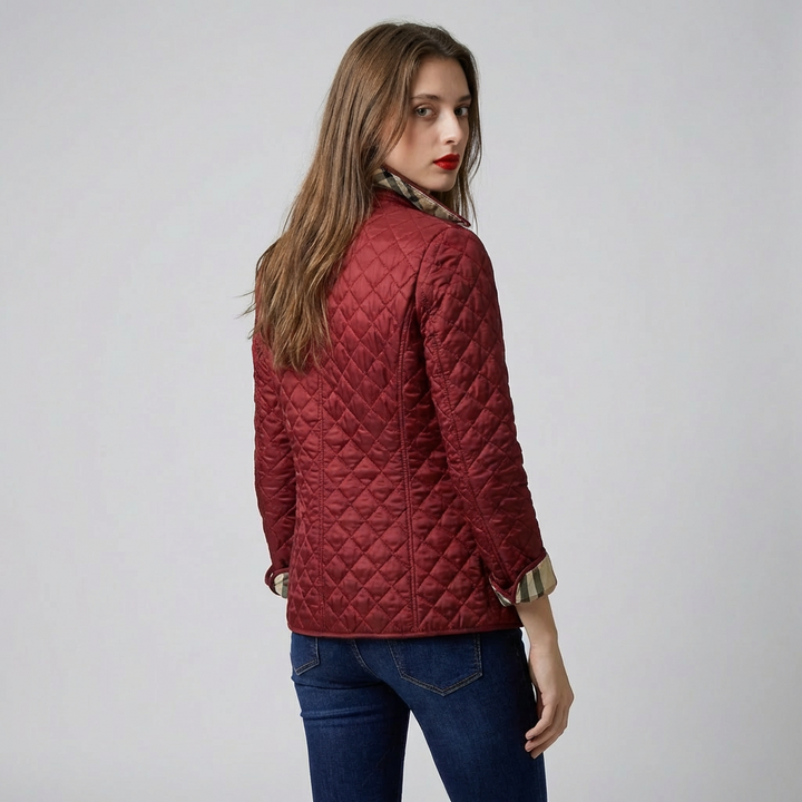Elegant Quiltet Jakke Kvinder