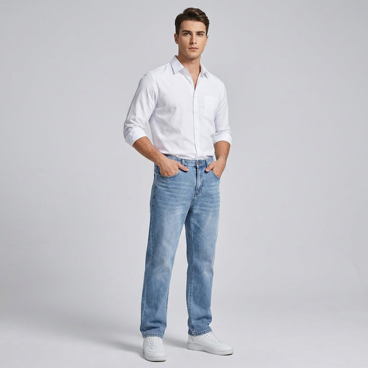 Lige denimbukser