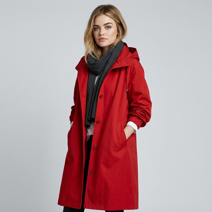 Maris Vandtæt Oversized Mellemlang Trenchcoat