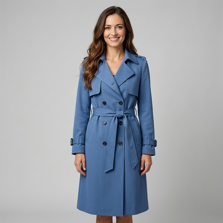 Vintage trendy trenchcoat til kvinder