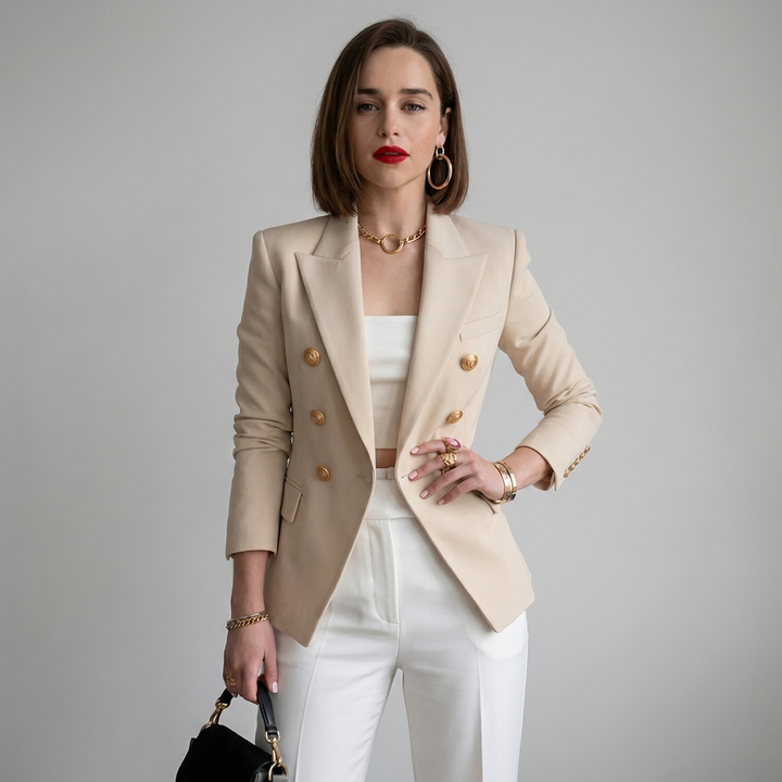 Old School-Inspireret Kvinders Blazer