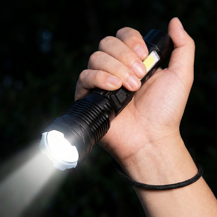 OutdoorHaven Militær Lommelygte – 5000 Lumen Taktisk Lygte