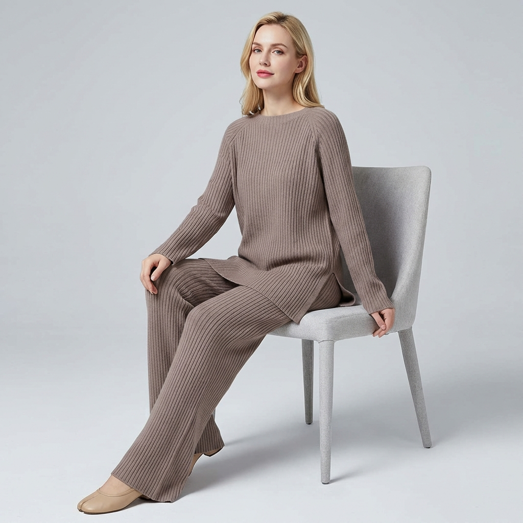 Striksæt med sweater og bukser