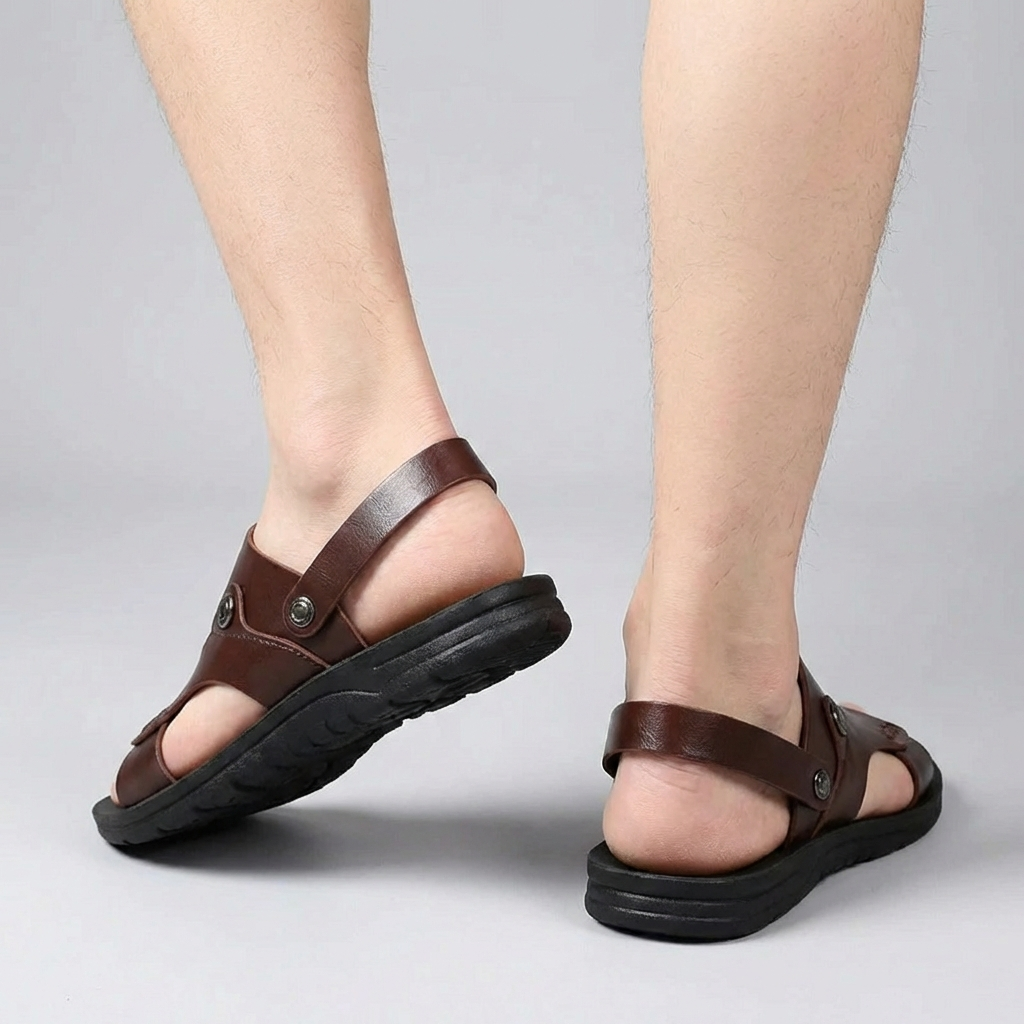 Komfortable herresandaler til sommer
