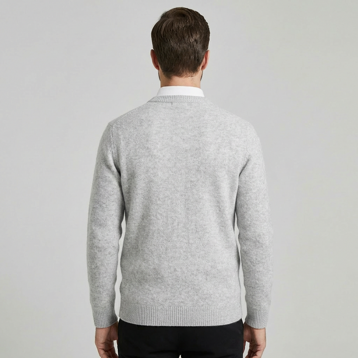 Klassiske Cashmere-Blanding Mænds Pullover