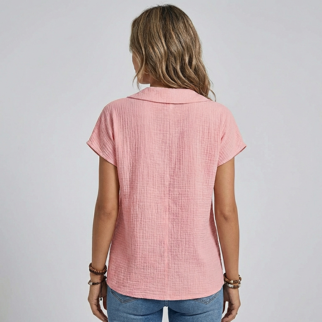 Dame elegant sommerbluse