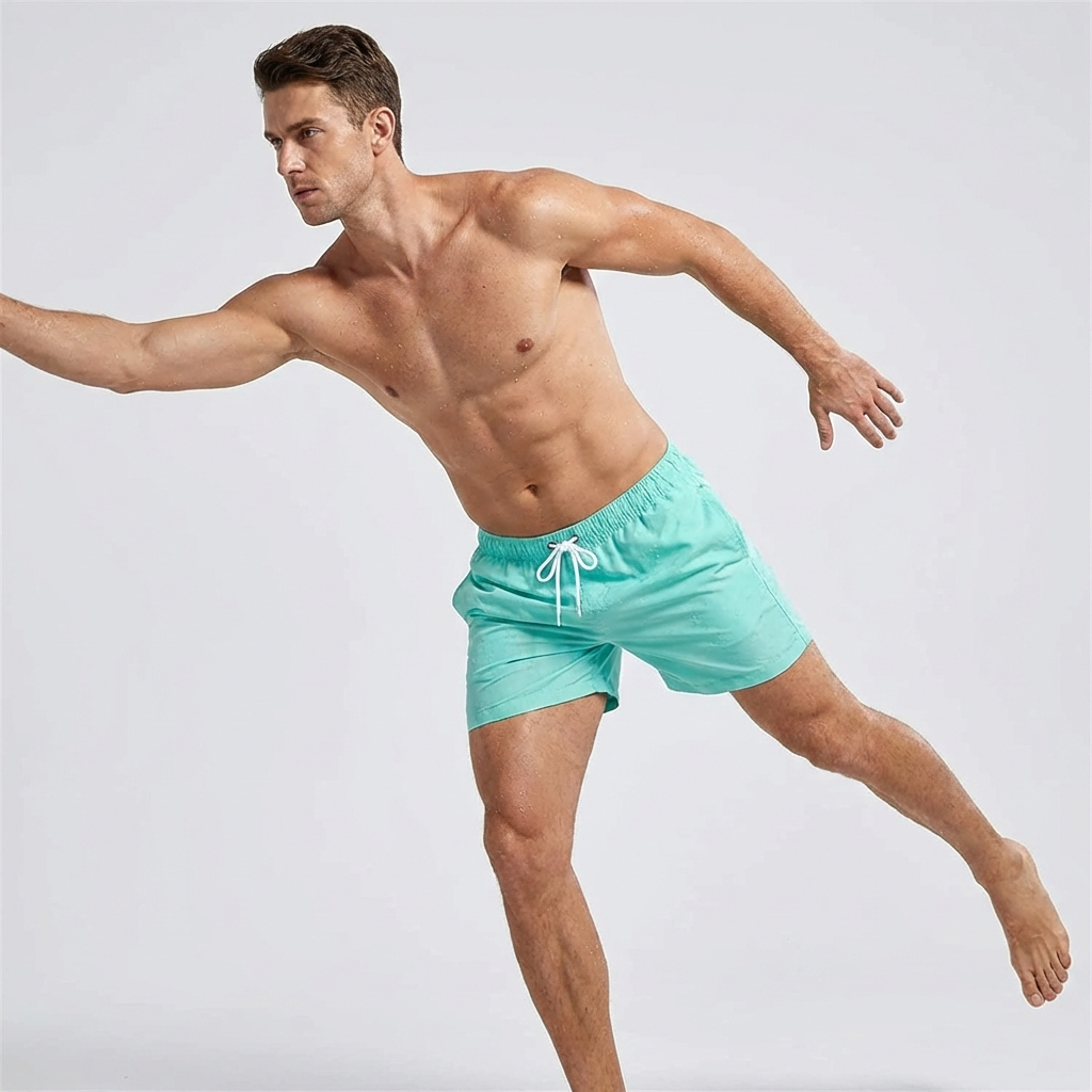 Herre hurtigttørrende badeshorts