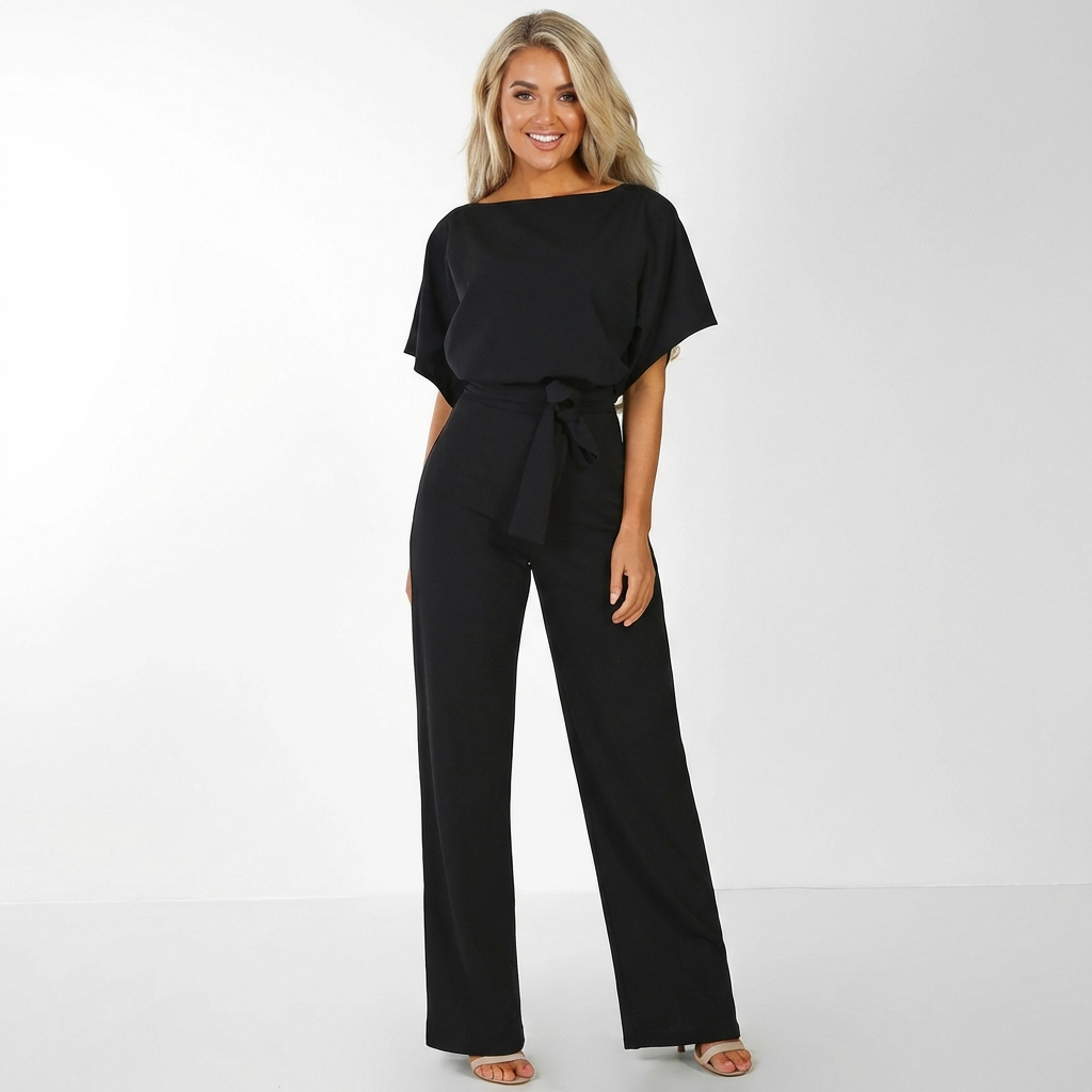 Elegant damejumpsuit med smal talje