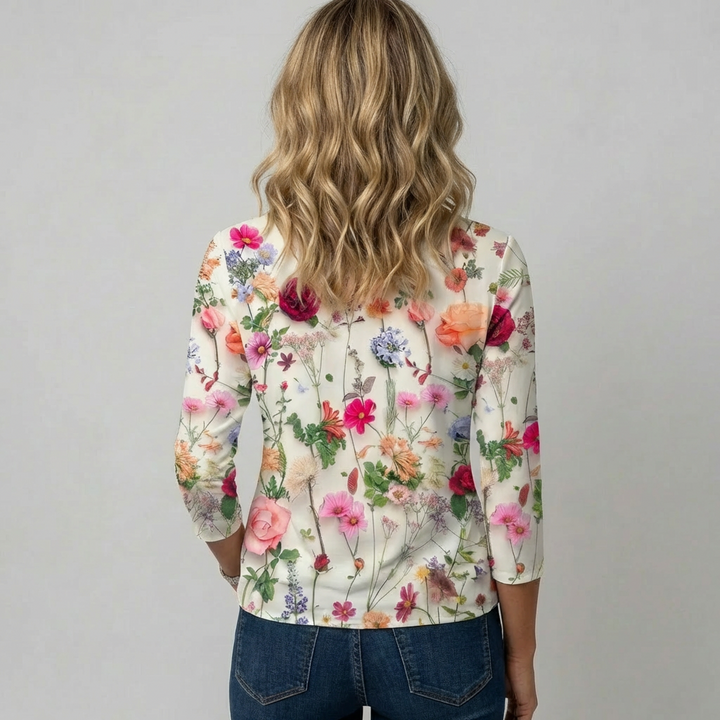 Afslappet blomsterprint til kvinder