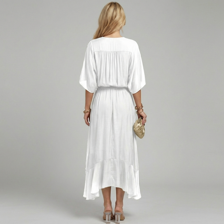 Elegant kjole med V-hals