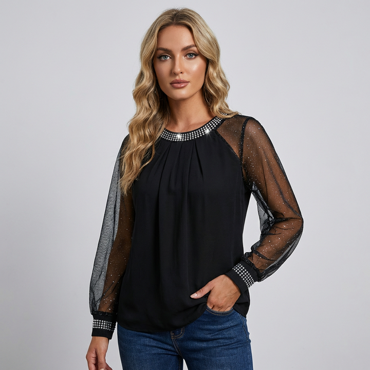 Sequin Mesh Top