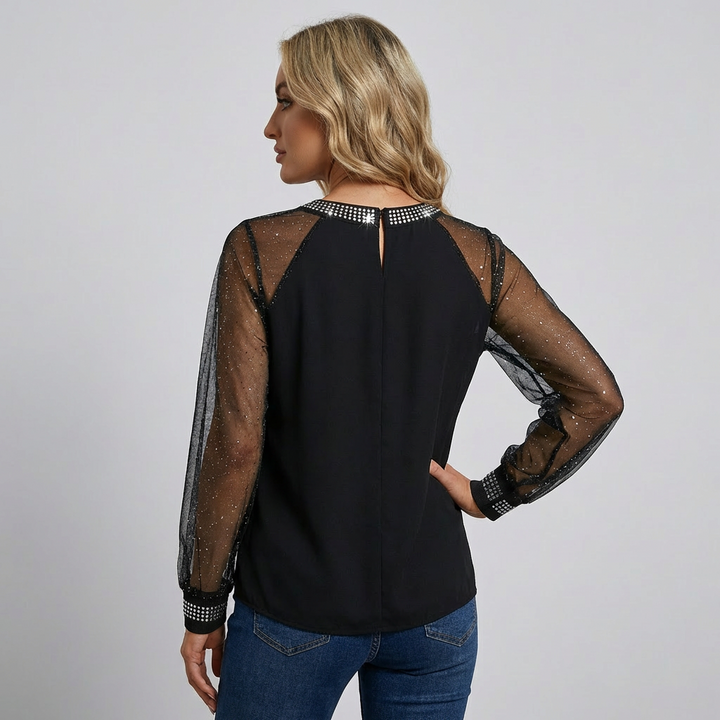 Sequin Mesh Top