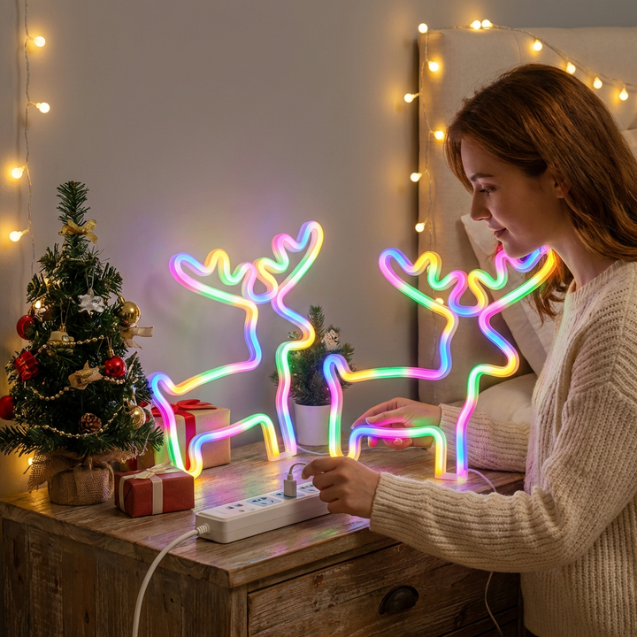 Juletræ neonskilt