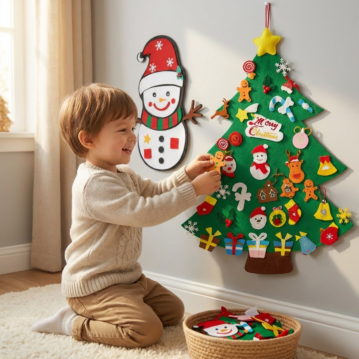 Filt Montessori juletræ
