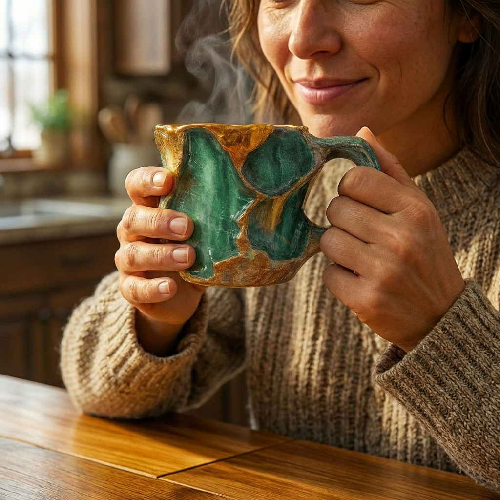 Mineralkrystal kaffekrus