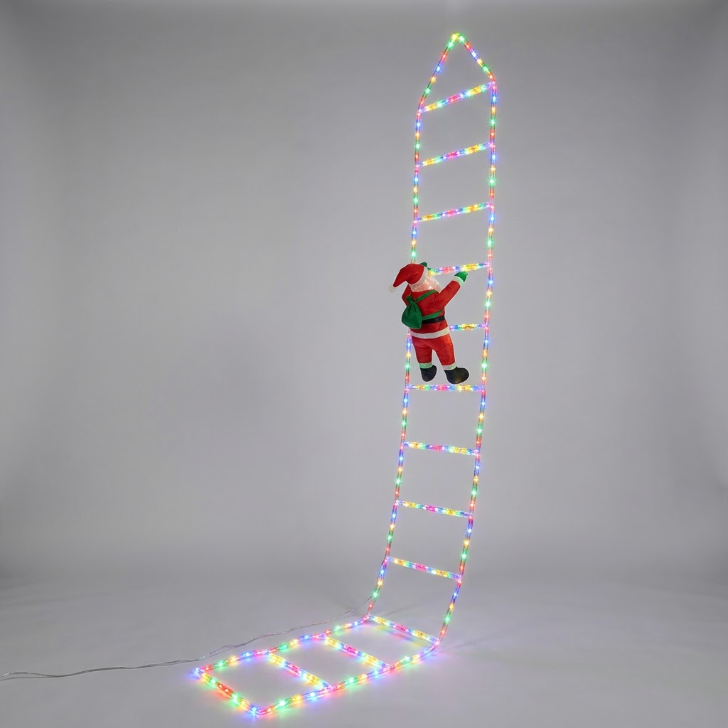 Klatrende julemandsdekoration