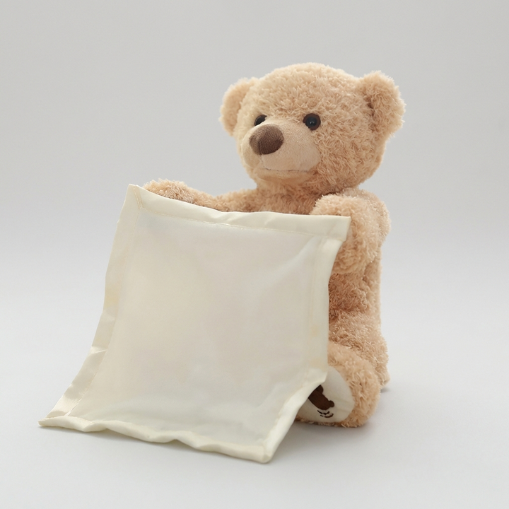 Peek-A-Boo-Bamse - Interdraft Plyslegetøj