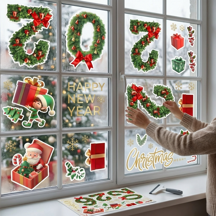 Christmas Edition vinduesklistermærker