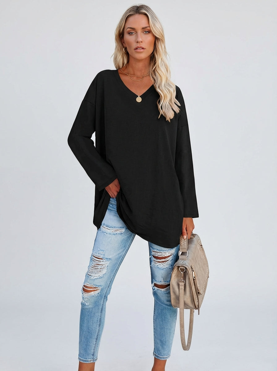 Elegant langærmet top
