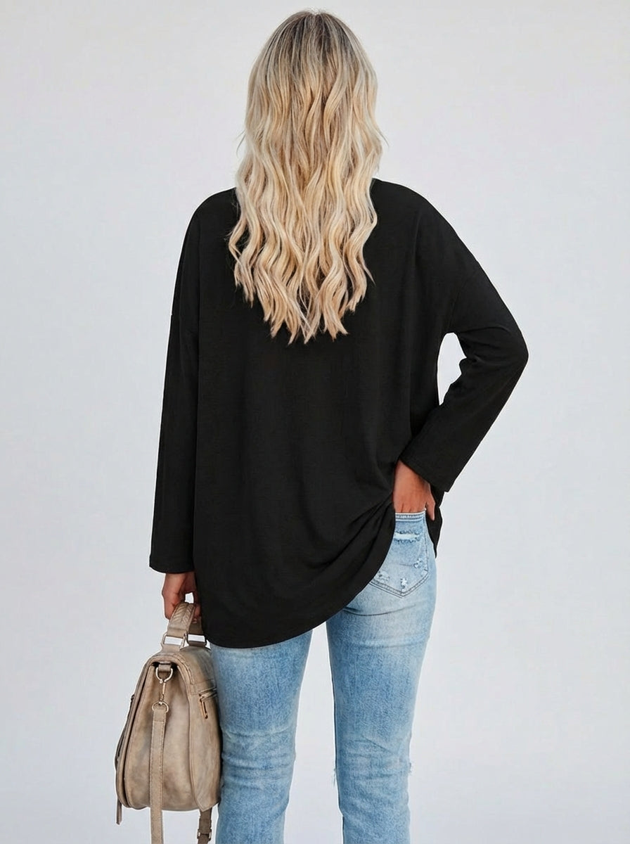Elegant langærmet top