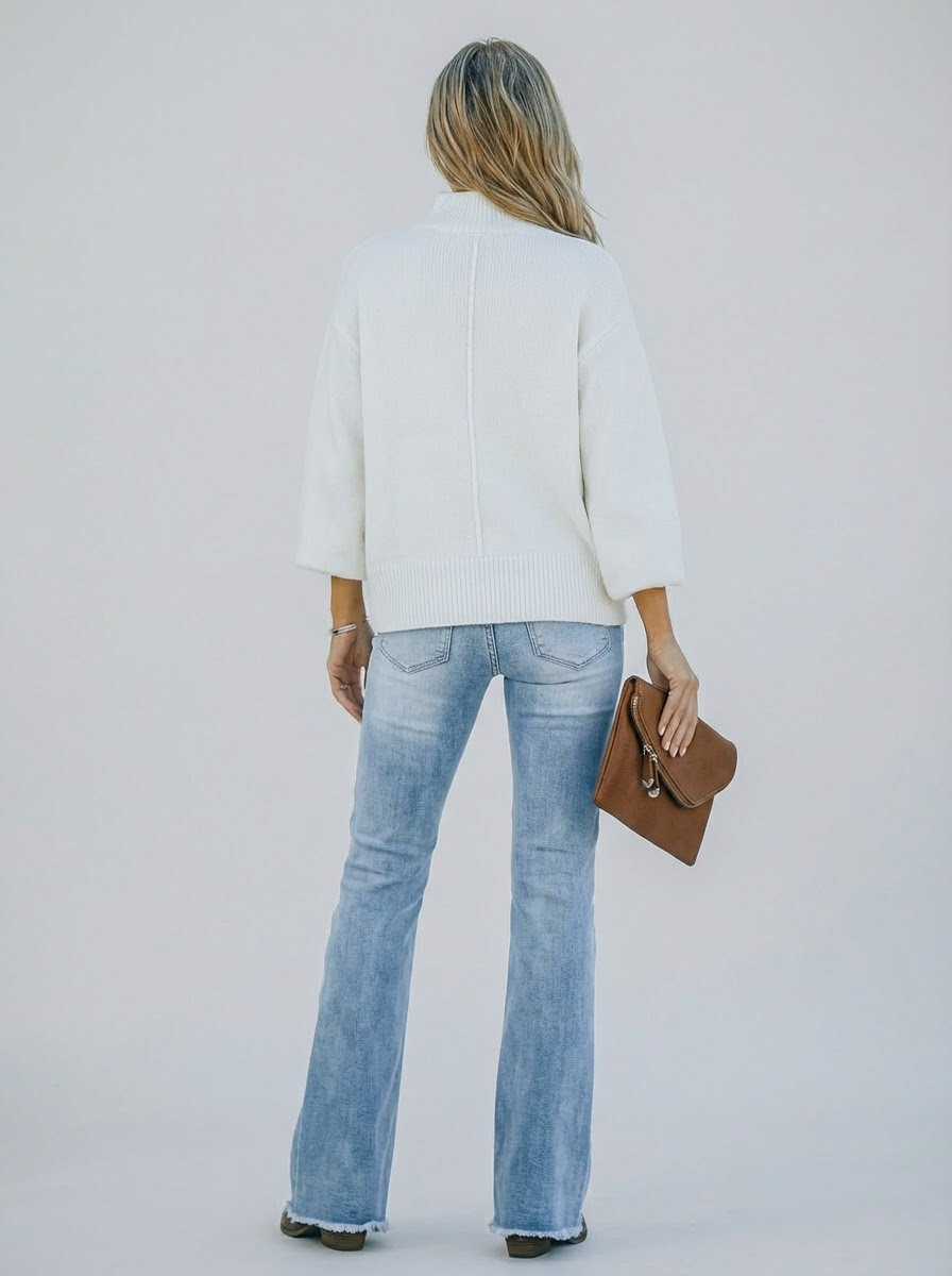 Slim Fit High-Waist Jeans til Kvinder