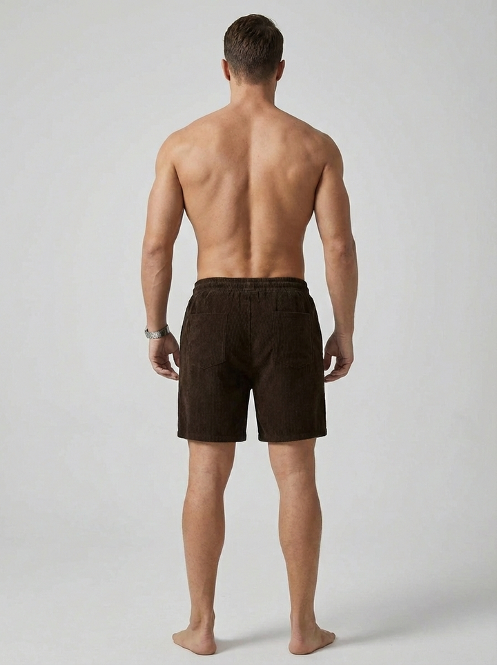 Afslappede fløjlsshorts til mænd