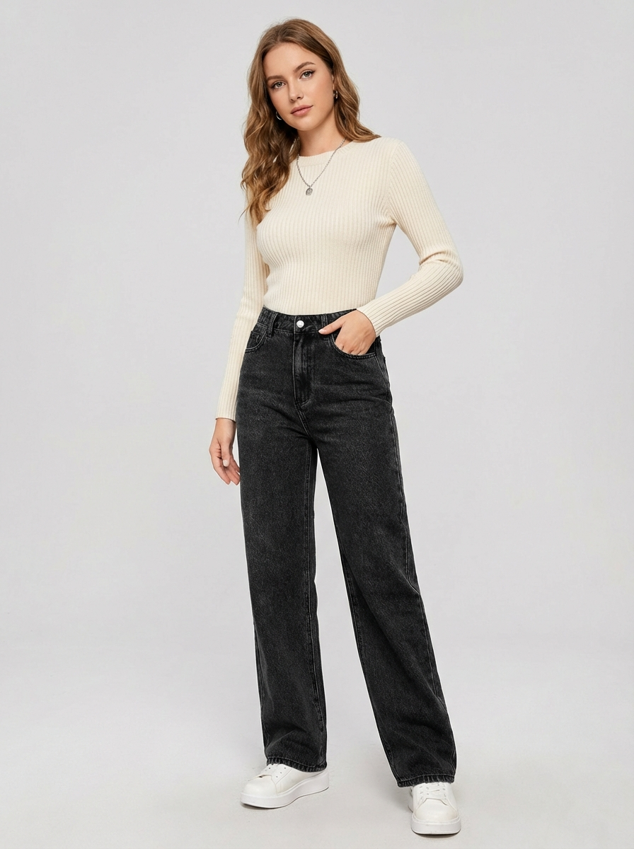 Casual Baggy Jeans til Kvinder