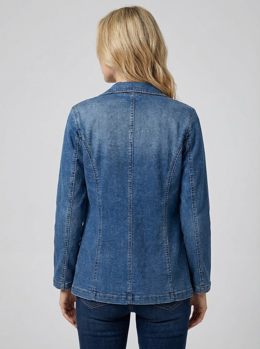 Stilfuld denimblazer til kvinder