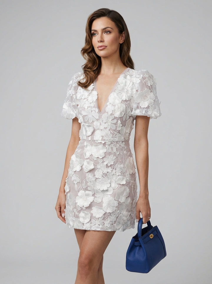 Blomstret Minikjole – Elegant & Forårsfrisk