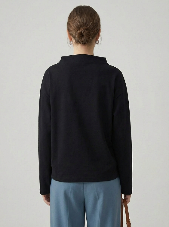 Minimalistisk Loose-Fit Top Tidløs Enkelhed med Hverdagskomfort