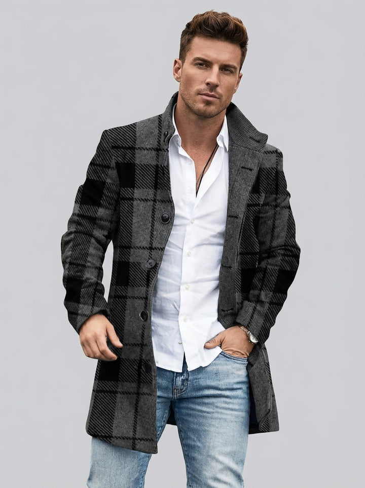 Stilfuld herrevinterfrakke